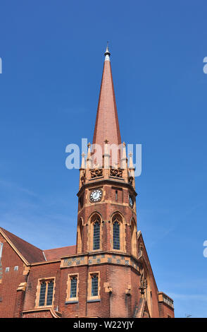 La guglia della Trinità Regno Chiesa Riformata, Beaconsfield Rd, St Albans, Hertfordshire, Inghilterra, Regno Unito Foto Stock