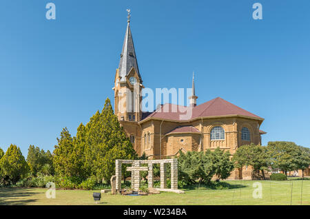 WARDEN, SUD AFRICA - 1 Maggio 2019: la chiesa olandese riformata, in Warden, nel libero Stato Provincia Foto Stock