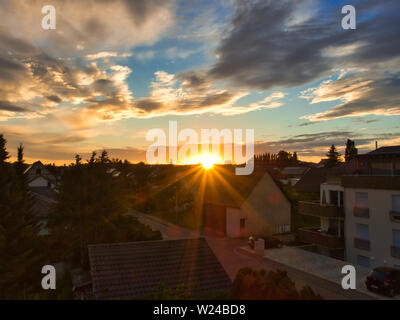 Tramonto nell'ora d'oro Foto Stock