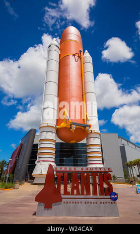 Il Centro Spaziale Kennedy. Cape Canaveral. Atlantis V. Foto Stock