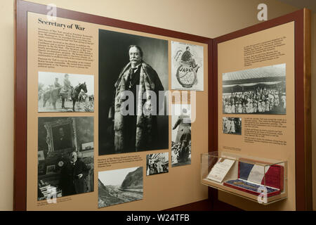 Pannello presenta a William Howard Taft National Historic Site a Cincinnati, Ohio, Stati Uniti d'America Foto Stock