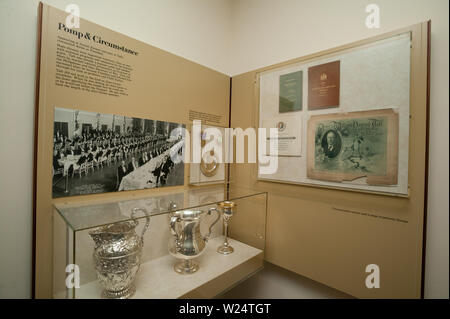 Pannello presenta a William Howard Taft National Historic Site a Cincinnati, Ohio, Stati Uniti d'America Foto Stock