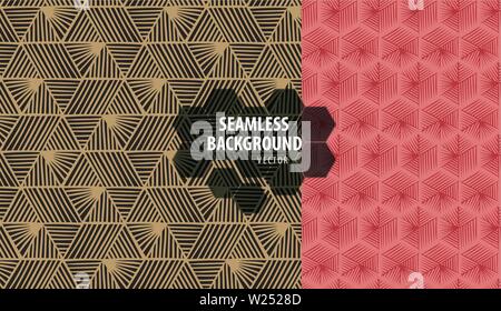 Sfondo senza giunture set. Pattern colorati illustrazione vettoriale Illustrazione Vettoriale