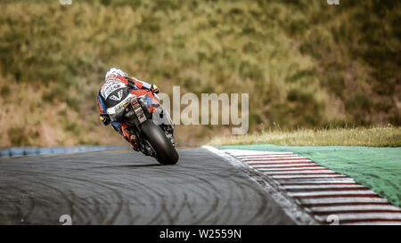 Oschersleben, Germania, 09 Giugno 2019: moto racing competere a FIM Campionato mondiale di Endurance di Oschersleben Foto Stock