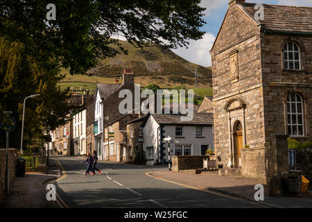 Regno Unito, Cumbria, York, Finkle Street, York School Library in un edificio storico a Back Lane Junction Foto Stock