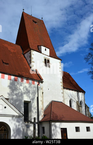 Chiesa di San Nicola, Horní Stropnice, Repubblica Ceca, Europa Foto Stock