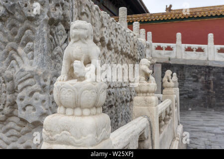 Antica città paesaggio, con struttura architettonica e antica cultura. Girato a Pechino in Cina. Foto Stock