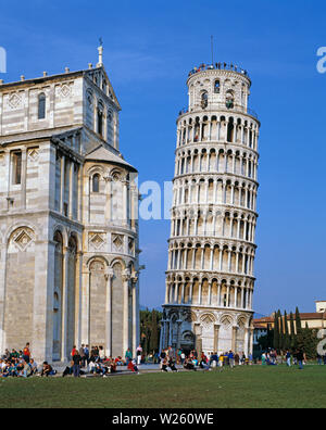 L'Italia. Pisa. La Torre Pendente. Foto Stock