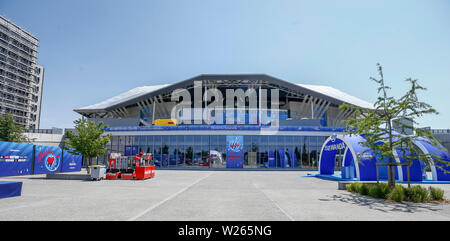 Lione, Francia. 06 Luglio, 2019. Lione, 06-07-2019, Groupama stadium, Campionato del Mondo 2019, Pressconference Paesi Bassi (donne) Credito: Pro scatti/Alamy Live News Foto Stock