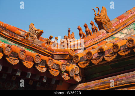 Pechino, Cina - 14 ottobre 2017: la Città Proibita (Palace Museum), il palazzo imperiale cinese della dinastia Ming e la fine dei Qing dynast Foto Stock