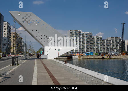 Aarhus, Danimarca - 19 Giugno 2019: il moderno quartiere residenziale ad Aarhus in Danimarca Foto Stock