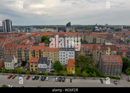 Skyline di Aarhus in Danimarca Foto Stock