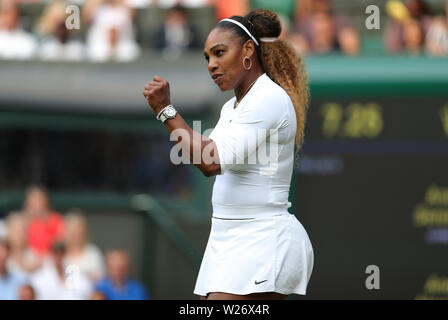 Londra, Regno Unito. 6 Luglio 2019.Serena Williams, doppi misti, 2019 Credit: Allstar Picture Library/Alamy Live News Credito: Allstar Picture Library/Alamy Live News Foto Stock