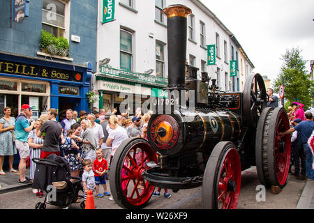 Favorire la trazione del motore di "frontiera Regina No.2' 1936 JI7021 in Clonakilty Irlanda Foto Stock