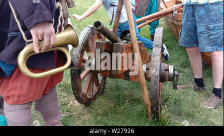 Antica - Russo cannon. Il XIV secolo spara anime. Riplika, mettere sul display. La Russia. Foto Stock