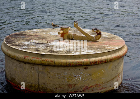 La boa di identificazione del canale, Amazônia, Manaus, Amazonas, Brasile Foto Stock