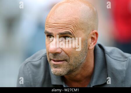 Wuppertal, Deutschland. 06 Luglio, 2019. firo: 06.07.2019, calcio, 1.Bundesliga, stagione 2019/2020, Test match, WSV, Wuppertal SV - Bayer 04 Leverkusen coach Peter BOSZ, Ritratto | Credit: dpa/Alamy Live News Foto Stock