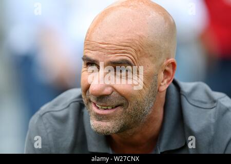 Wuppertal, Deutschland. 06 Luglio, 2019. firo: 06.07.2019, calcio, 1.Bundesliga, stagione 2019/2020, Test match, WSV, Wuppertal SV - Bayer 04 Leverkusen coach Peter BOSZ, Ritratto | Credit: dpa/Alamy Live News Foto Stock