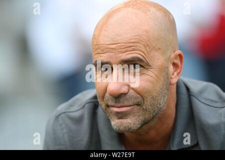 Wuppertal, Deutschland. 06 Luglio, 2019. firo: 06.07.2019, calcio, 1.Bundesliga, stagione 2019/2020, Test match, WSV, Wuppertal SV - Bayer 04 Leverkusen coach Peter BOSZ, Ritratto | Credit: dpa/Alamy Live News Foto Stock