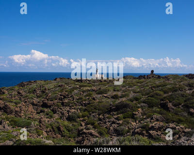 Scenario paesaggistico della bellissima isola di Pantelleria, Punta Spadillo Foto Stock