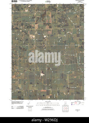 USGS TOPO Map Indiana IN Gifford 20100615 TM il restauro Foto Stock