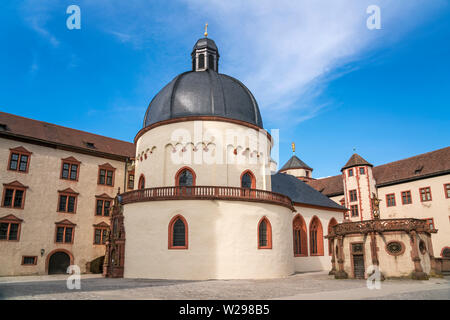 Il Festung Marienberg, Würzburg, Unterfranken, Bayern, Deutschland | Fortezza di Marienberg Würzburg, bassa Franconia, Baviera, Germania Foto Stock