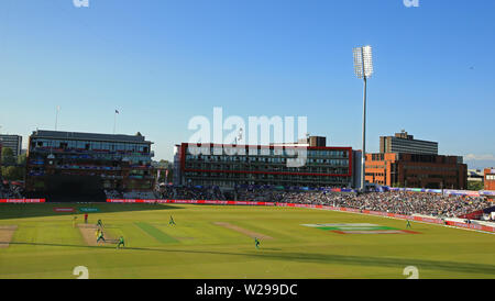 MANCHESTER, Inghilterra. 06 Luglio 2019: una vista generale durante l'Australia v Sud Africa, ICC Cricket World Cup Match, a Old Trafford, Manchester, Inghilterra. Foto Stock