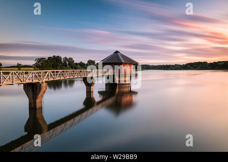 Serbatoio Cropston Tramonto Foto Stock