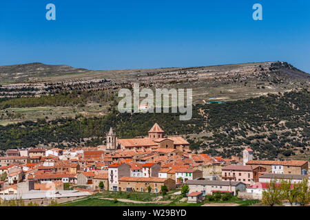 Città di a Cantavieja, Maestrat (Maestrazgo) regione, provincia di Teruel, Aragona, Spagna Foto Stock