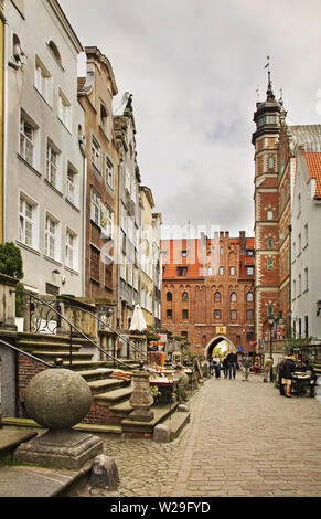 Mariacka street in Gdansk. Polonia Foto Stock