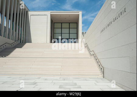 25.06.2019, Berlino, Germania, Europa - Scala di James Simon Gallery di Berlino Mitte località progettato dall architetto britannico David Chipperfield. Foto Stock