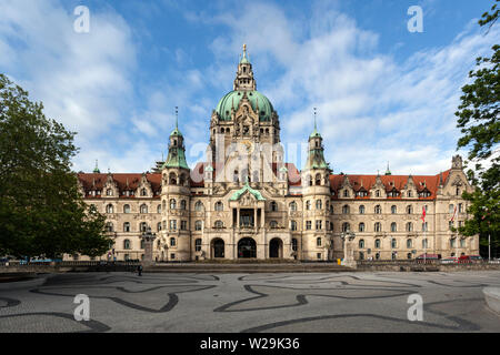 Neue Rathaus - New Town Hall in Hannover Foto Stock