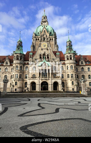 Neue Rathaus - New Town Hall in Hannover Foto Stock