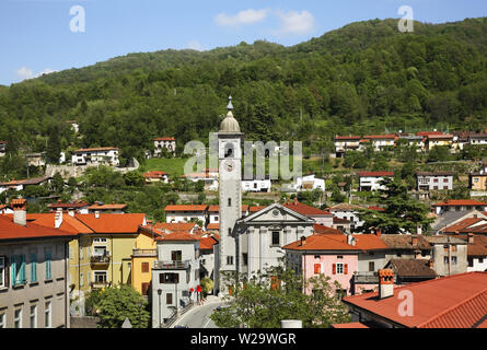 Vista panoramica di Kanal. La Slovenia Foto Stock