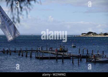 Rottnest Island Marina, Perth Western Australia Foto Stock