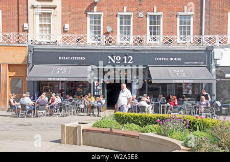 Letchworth Garden City Hertfordshire Coffee House Foto Stock