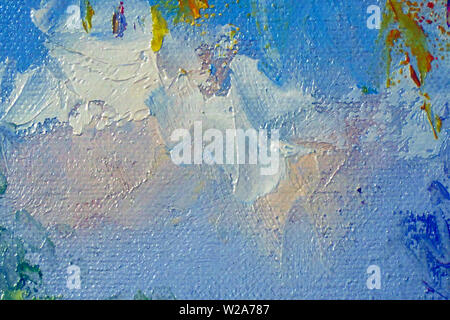 Abstract texture di vernice su tela Foto Stock
