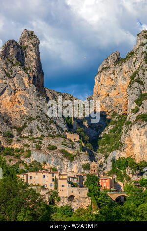 Canyon del Fiume Verdon. Alpi di Alta Provenza Foto Stock