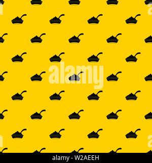 Ciotola di caviale con cucchiaio di vettore di pattern Illustrazione Vettoriale