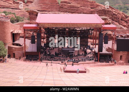 Rocce Rosse anfiteatro, Morrison, CO Foto Stock