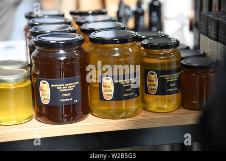 Palestina Expo hanno mostrare al mondo. Palestinesi la gente è il più forte ha voluto persone l umanità hanno visto nel XXI secolo. La sofferenza, umiliazione, privazioni e injustic ogni uomo è in grado di resistere da israeliani di oppressione e la loro determinazione dei diritti palestinesi a ritornare alla loro patria non è negoziabile il 7 luglio 2019, a Londra Olympia, UK. Foto Stock