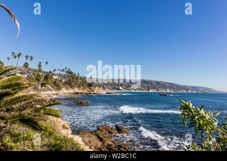 Laguna beach costa in Orange County in California Foto Stock