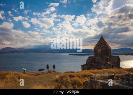 Armenia, Lago di sette, monastero Sevanavank Foto Stock