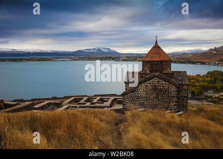 Armenia, Lago di sette, monastero Sevanavank Foto Stock