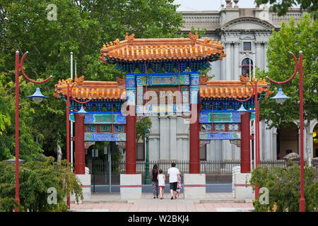 Australia, Victoria, VIC, Bendigo, Dai Gum San, Cinese Precinct, gate cinese Foto Stock