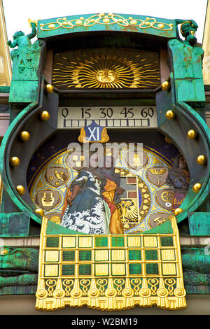 Orologio Anker, Vienna, Austria, Europa Centrale Foto Stock