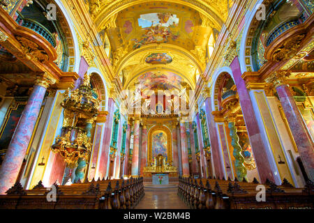 Affreschi nella chiesa dei Gesuiti, Vienna, Austria, Europa Centrale Foto Stock