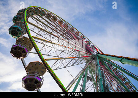 Belgio, Anversa, Steenplein, Anversa ruota panoramica Ferris Foto Stock