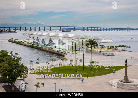 Il Museu do Amanha (Museo di domani) da Santiago Calatrava, Rio de Janeiro, Brasile Foto Stock