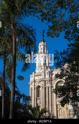 Gran Teatro de la Habana, Parque Central, Havana, Cuba Foto Stock